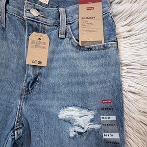 Levi's Light Blue Distressed Jeans
